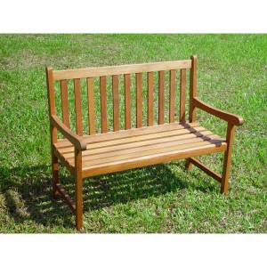 Trueshopping `Thames` Hardwood 2 seater bench