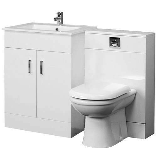 Trueshopping Turin 600mm Vanity Unit and Back to
