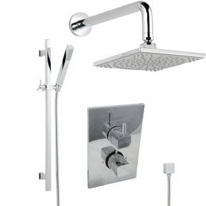 Twin Thermostatic Shower Valve with