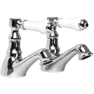 Trueshopping Victorian Lever Traditional Basin Tap