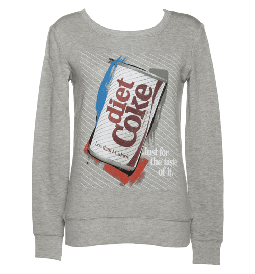 Ladies Diet Coke Retro Stripes Sweater