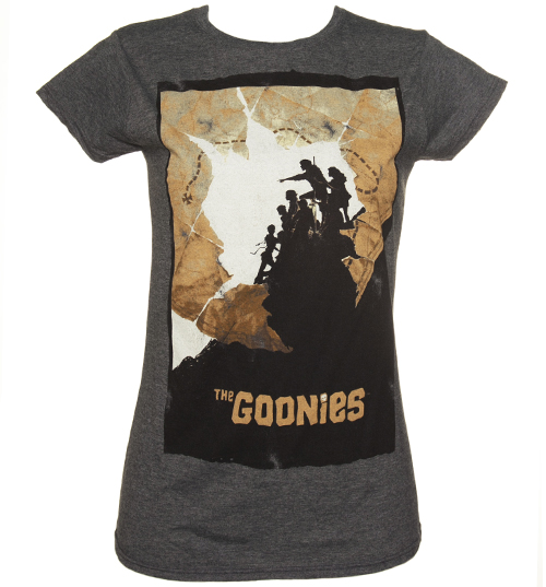 Ladies Goonies Map Poster T-Shirt