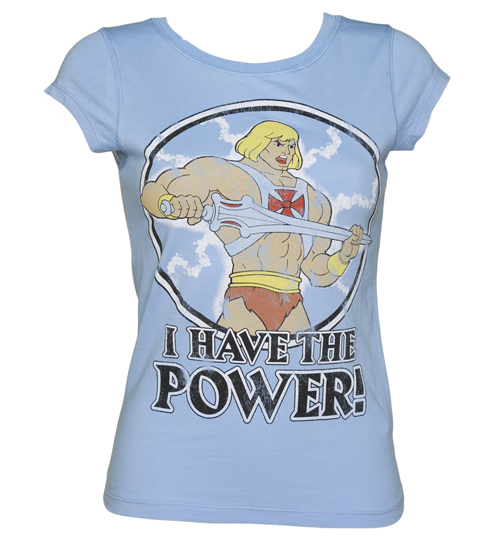 Ladies He-Man I Have The Power Vintage T-Shirt