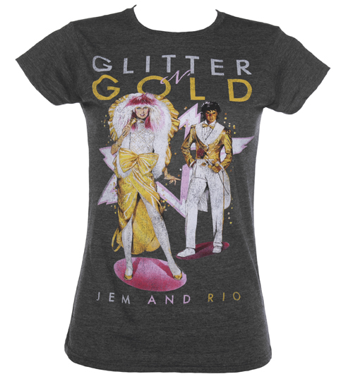 Ladies Jem And The Holograms Glitter And Gold