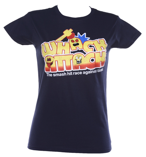 Ladies Navy Whack Attack Logo T-Shirt