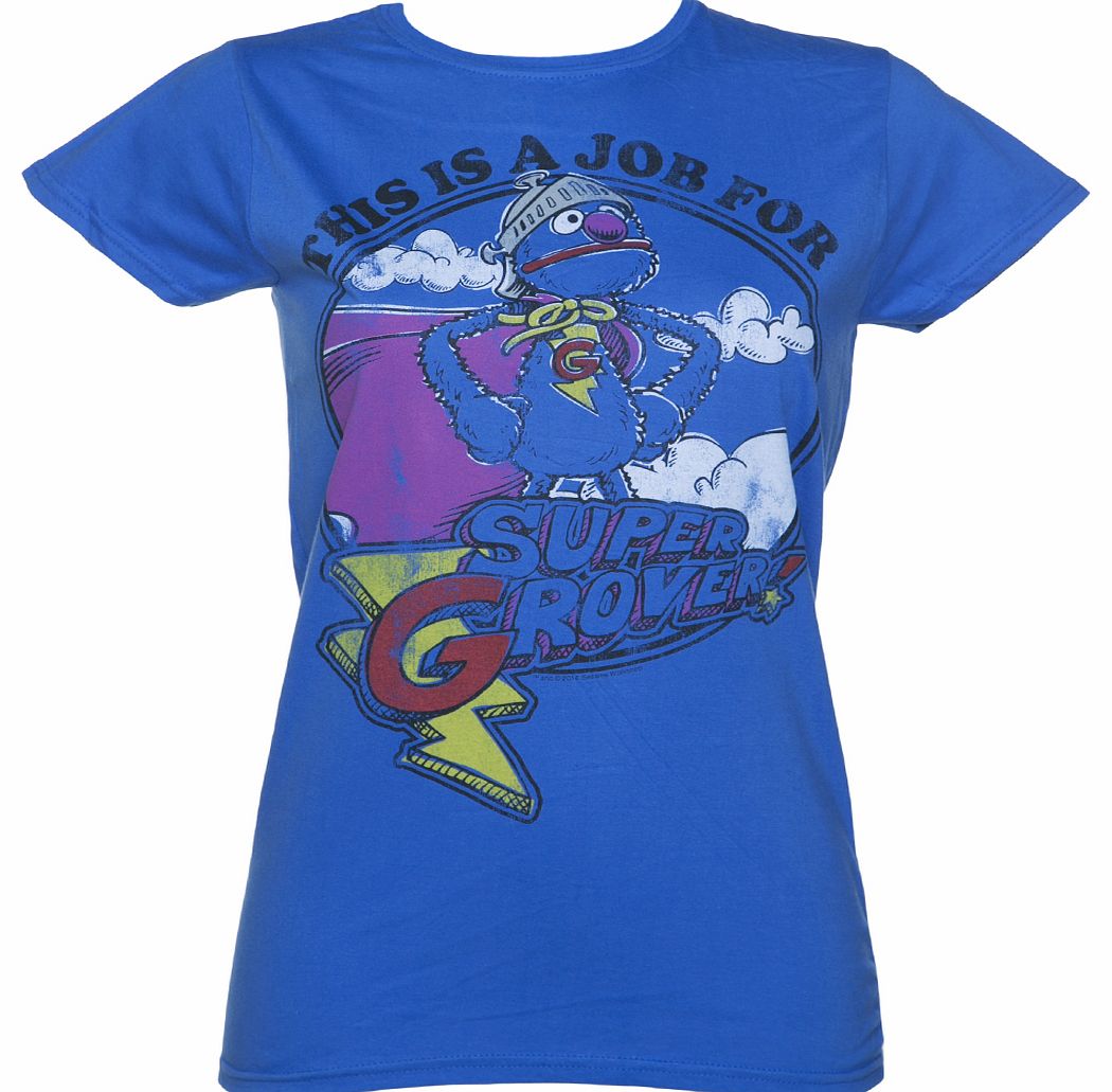 Ladies Sesame Street Super Grover T-Shirt