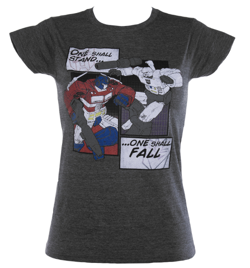 Ladies Transformers Comic Strip T-Shirt