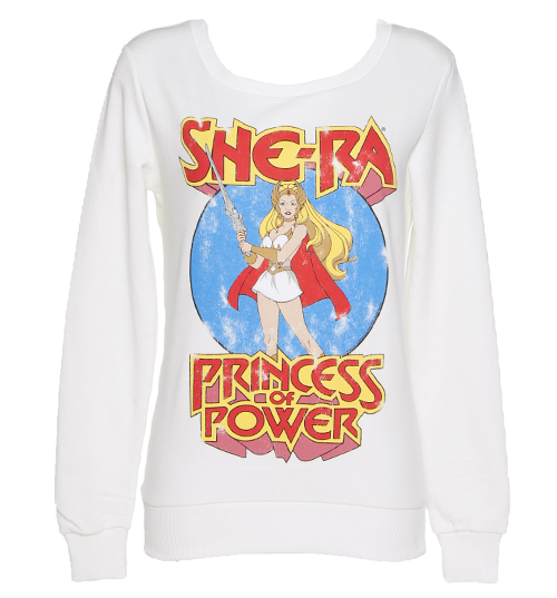 Ladies White She-Ra Princess of Power Sweater