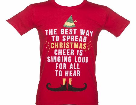 Mens Elf Christmas Cheer T-Shirt