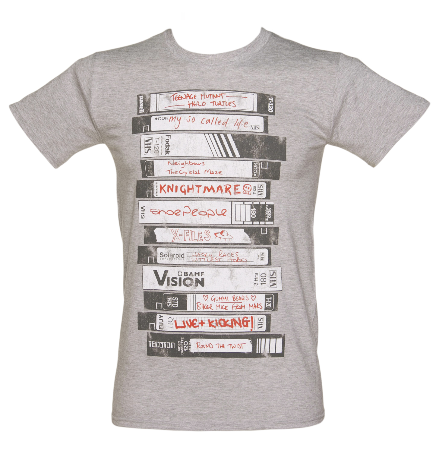 Mens Old School Video Tapes Collection T-Shirt