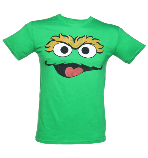 Mens Oscar Face Sesame Street T-Shirt
