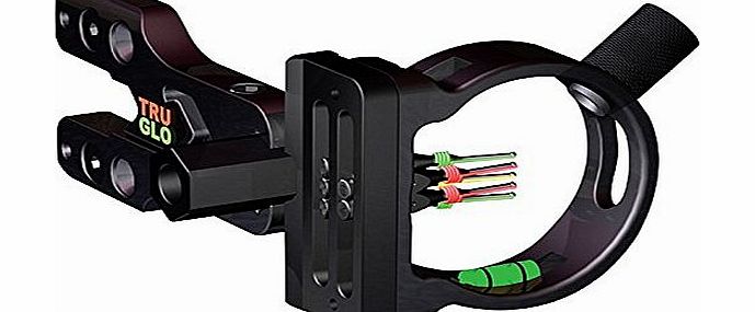 Truglo New Truglo Compound Bow Field Archery Sight 5-pin illuminated STORM Right or Left Hand 0.29 Black