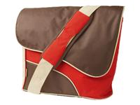 15.4 Street Style Messenger Bag Brown / Red