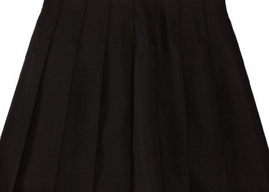 Trutex Limited Girls Stitch Down Plain Skirt, Black, 16 Years (Manufacturer Size: W32/L20)