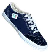 2009F Navy Leather Trainers
