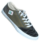 2009F Olive Green Leather Trainers