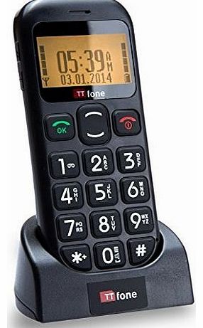 TTfone Jupiter Big Button Easy Senior Sim Free Unlocked Mobile Phone Panic Button Talking numbers