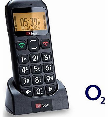 Jupiter O2 Pay As You Go Big Button Easy Senior Mobile Phone with SOS Panic Button and Large Display