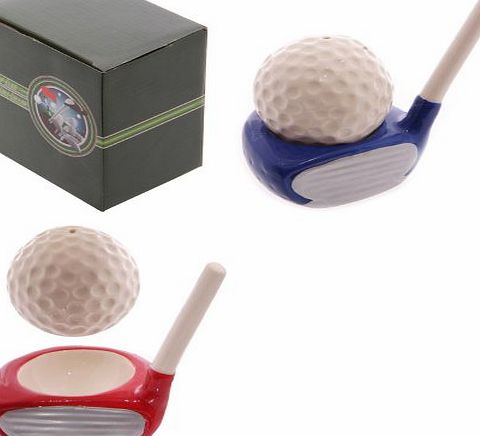 TTG(PUCK) - General Giftware Golf Club amp; Golf Ball Egg Cup with Salt Cellar. A perfect gift for that Birthday Gift, Christmas Present or Fathers day gifts etc...