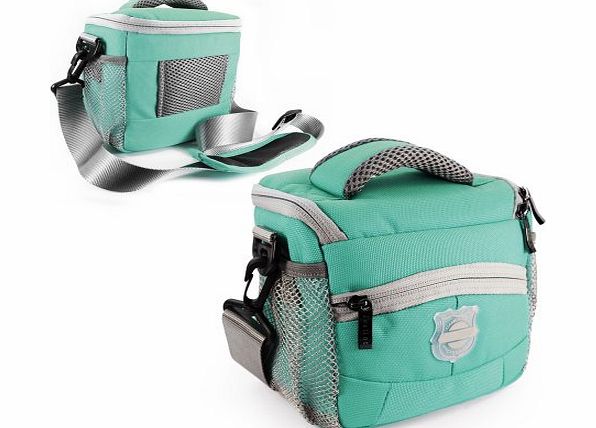 Tuff-Luv Montana Stylish amp; Hip Digital camera / Camcorder bag case cover amp; Raincoat / colour: Turquoise / compatible with (Fuji Finepix X-Pro1, X-E1, X-E2, X-M1, X-A1, XF1, X100s, X-S1, X20, XQ1, XF1 S