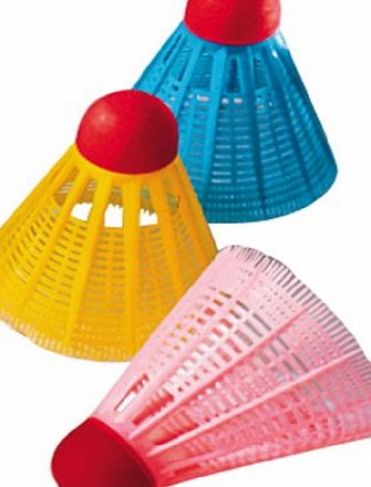 Tunturi Badminton Shuttlecocks (Pack of 3) - Multicoloured
