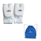 Turner Sports Elasticated Foam Mitts Boxing Bag Mitt Protective Gear Martial Arts with Parachute Goody bag Blue
