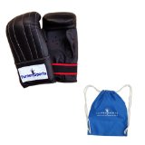 Turner Sports Leather Punch Bag mitt gloves kick Boxing mitts glove Bag gloves Exercise Equipment Red White Medium