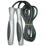 Nylon Skipping Rope Speed Ropes with Plastic Handles and Ball bearing Black