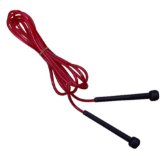 Turner Sports Nylon Skipping Rope Speed Ropes with Plastic Handles Red