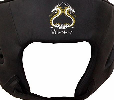 Turner Sports PU Open Face Head Guard Kick Boxing Headguard Protection Black