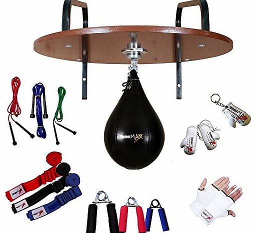Speedball Rexion Leather Boxing Training Gym Exercise Strenght Training Platform 13 Piece Sets Black
