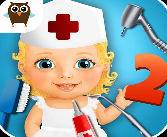 TutoTOONS Sweet Baby Girl Kids Hospital 2 - Allergy Emergency, Broken Leg, Dentist Office and Ear Doctor