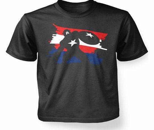 The Captain Kids T-shirt - Films, TV And Movie Geeky Tshirt - Charcoal 9-11