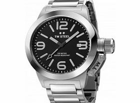 TW Steel Canteen Black Silver Bracelet Watch