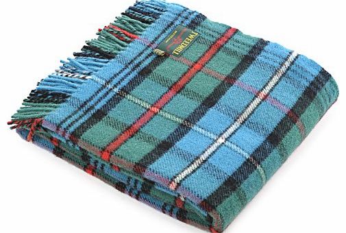 Hunting Robertson tartan check wool picnic blanket travel rug