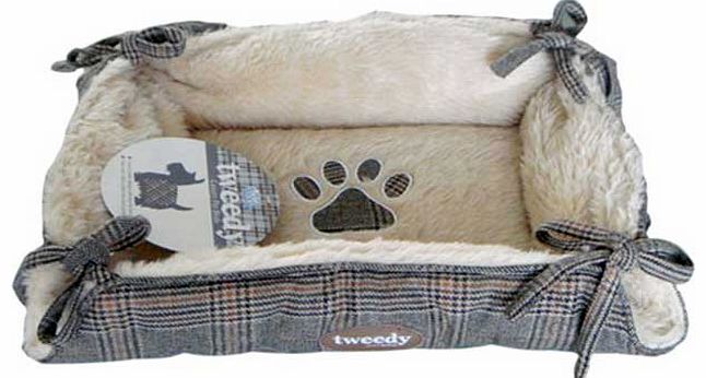 Tweedy Luxury Tie Dog Bed - Medium