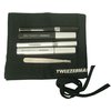 Tweezerman`s most innovative brow tools in a stylish and convenient roll up case.  Includes extra co