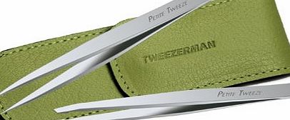 Tweezerman Miniature Slant and Point Tweezers (Case Color Varies)