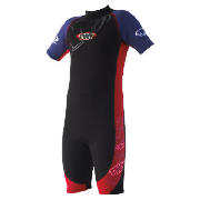 Wetsuit Shortie Kids age 11/12 Red