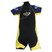 Wetsuit Shortie Kids age 3/4 Yellow