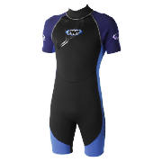 TWF Wetsuit Shortie Mens Chest size 36/34, Blue