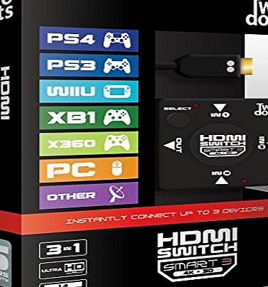 Two Dots Switch HDMI 3 Slots (PS4/PS3/Xbox One/Xbox 360)