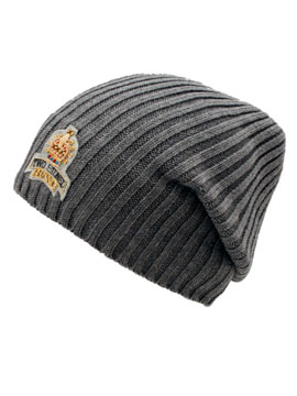 Two Stoned Warm Grey Slouch Beanie