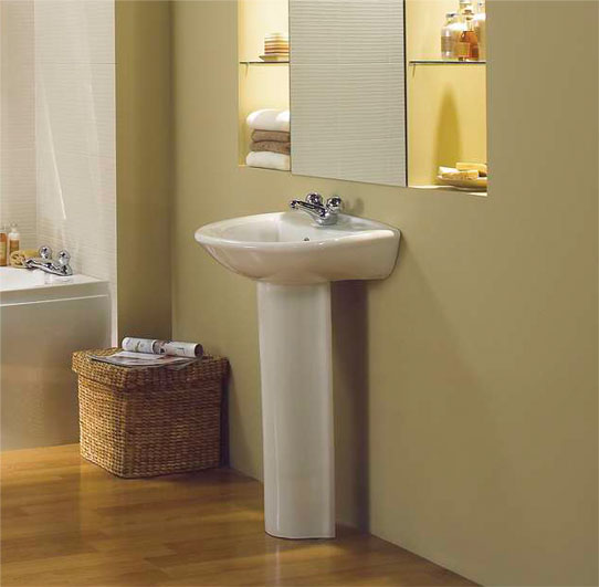 Entice 575mm Basin with Pedestal