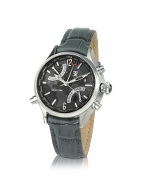 World Time 500 Series - Mens Gray Dual Time