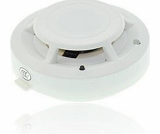 TY Wireless Detector of Smoke Security Fire Alarm Sensor System Cordless White