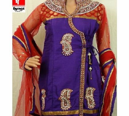 Tyagi Craft Bollywood Salwaar Kameez Embroided Designer Anarkali Indian Pakistani Party Dress 3 piece Suit Asian Ladies Wedding dress