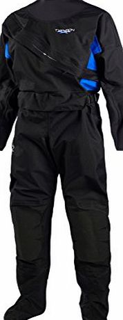 Typhoon 2016 Typhoon LADIES Ezeedon 3 Front Zip Drysuit BLACK / Blue 100147 Including Underfleece