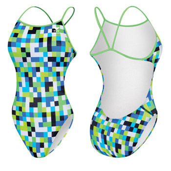 TYR Ladies Digitizer Thin X-Back Swimsuit