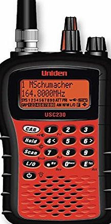 UBC 230XLT UNIDEN UBC 230XLT 2500 Channel Hand-Held Scanner
